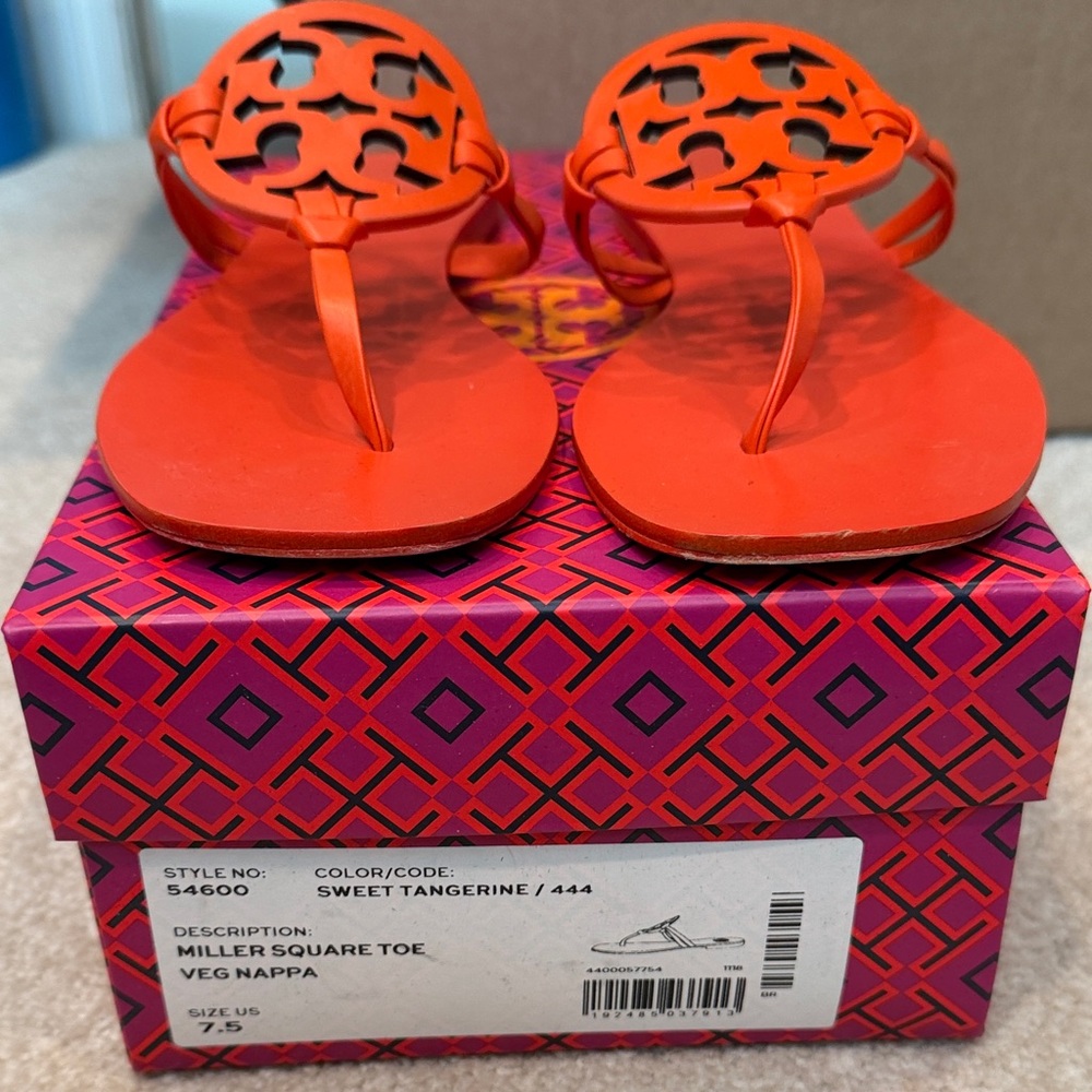 Tory Burch Sweet Tangerine Miller Sandals
